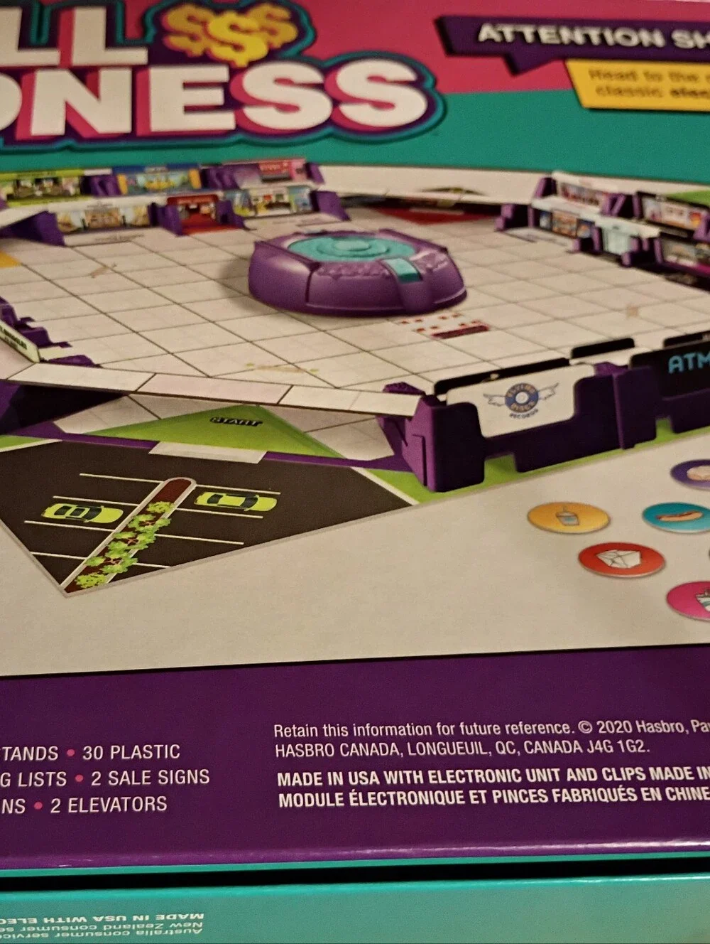 Complete Works! Mall Madness Hasbro Gaming 2020 Shopping Electronic Board Game
